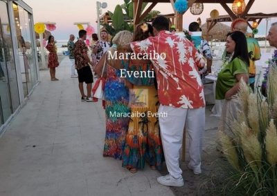 Cena azienda festa tema hawaiano evento aziendale festa azienda hawai Macerata Fermo Pesaro Rimini